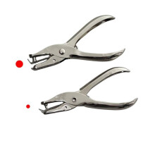 Xiaoxgxf 1/4 og 1/8 tommer lille enkelt hulpunchpapirhul Puncher Mini Hole Puncher til DIY håndværkspapirmærker (sølv)