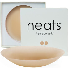 NEATS Nipple Covers for Women Reusable & Hypoallergenic Sticky Silicone Pasties Caramel