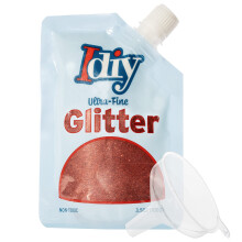 iDIY Ultra jemn trpytky (100 g 3,5 oz scek) w Easy-Pour scek a nlevka-arlatove cerven Extra jemn-Netoxick DIY Umen a remesla koln projekty