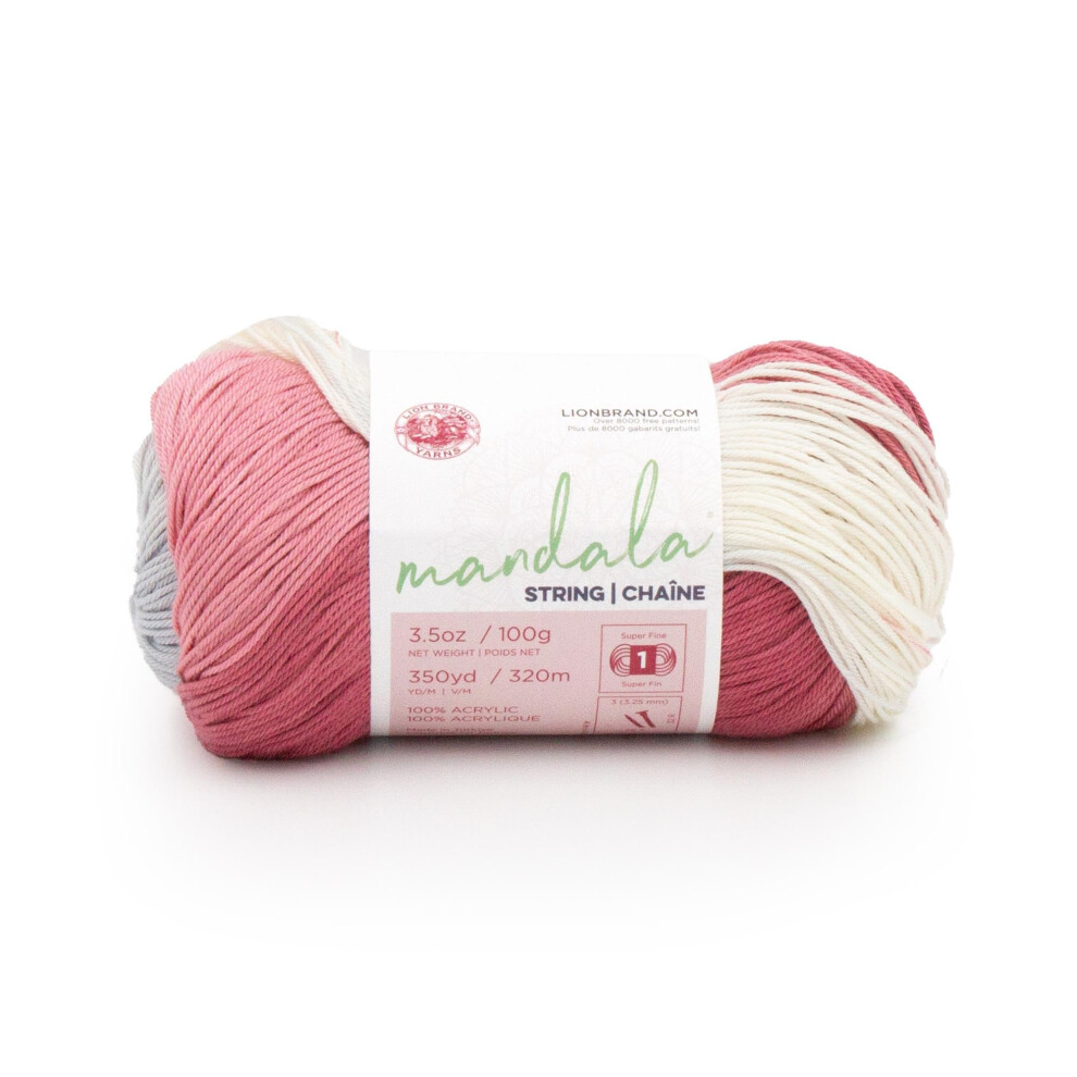 Lion Brand Yarn Mandala String  Fingering Yarn for Knitting and Crochet  Soul  1 Pack