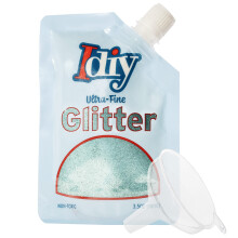 iDIY Ultra jemn trpytky (100 g 3,5 oz scek) w Easy-Pour scek a nlevka-Akvamarnov modr Extra jemn-Netoxick DIY Umen a remesla koln projekt