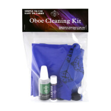 Kit de limpeza para limpeza de obo, kit de manuteno, chave, leo, cortia, graxa, cotonete, pano de limpeza, pano absorvente, descanso de polegar