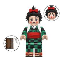 (Style C) Tanjiro Demon Slayer Minifigures Nezuko Building Block Puzzle Toy Kids Gifts