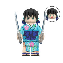 (Style F) Tanjiro Demon Slayer Minifigures Nezuko Building Block Puzzle Toy Kids Gifts