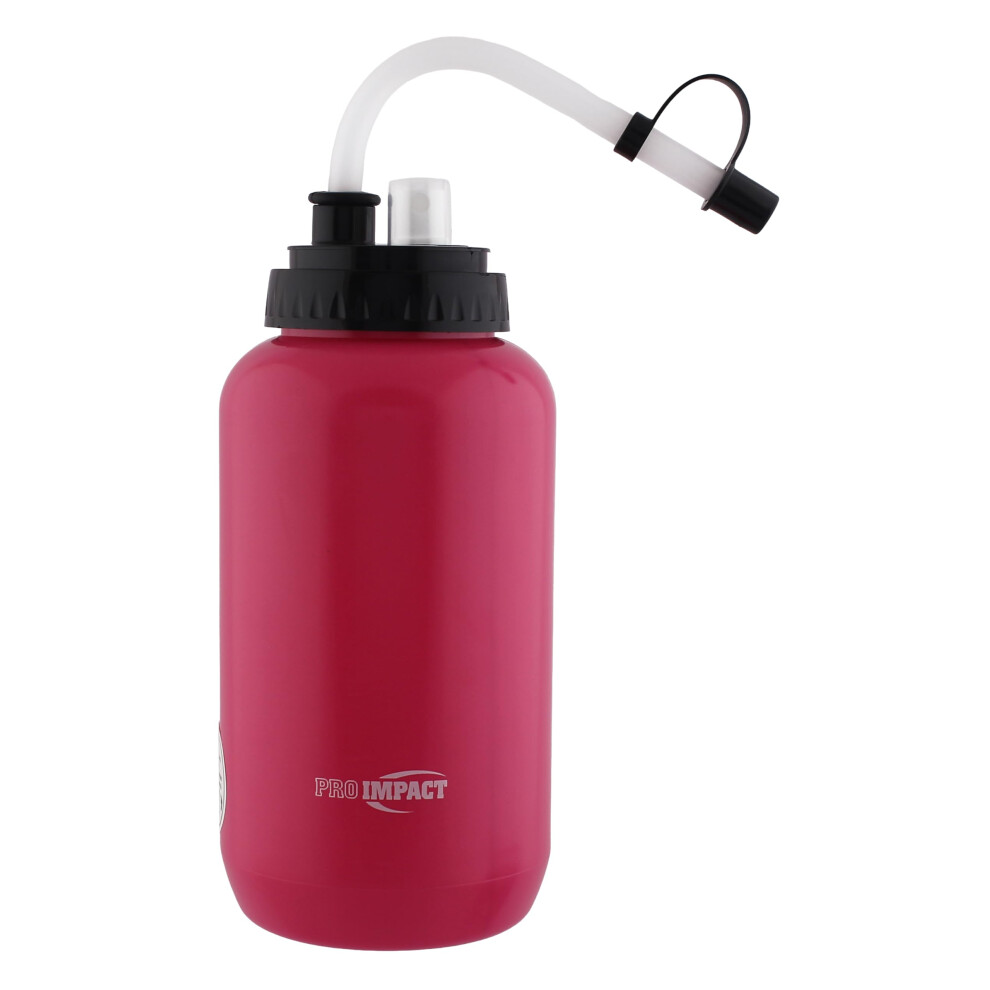 Botella De Agua Apretable Pro Impact Con Pajita Larga Flexible Y Tapa Rociadora - Pl Stico Ldpe Libre De Bpa - Hidrataci N Para B Isbol, Hockey,-image