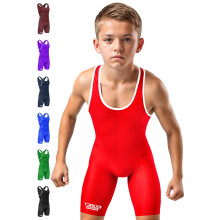 Chlapeck zpasov tlko Exxact Sports Plain Youth Wrestling Tilt Prmiov tlko na silov trojboj pro deti Detsk zpasov tlko na trnink - (cerve
