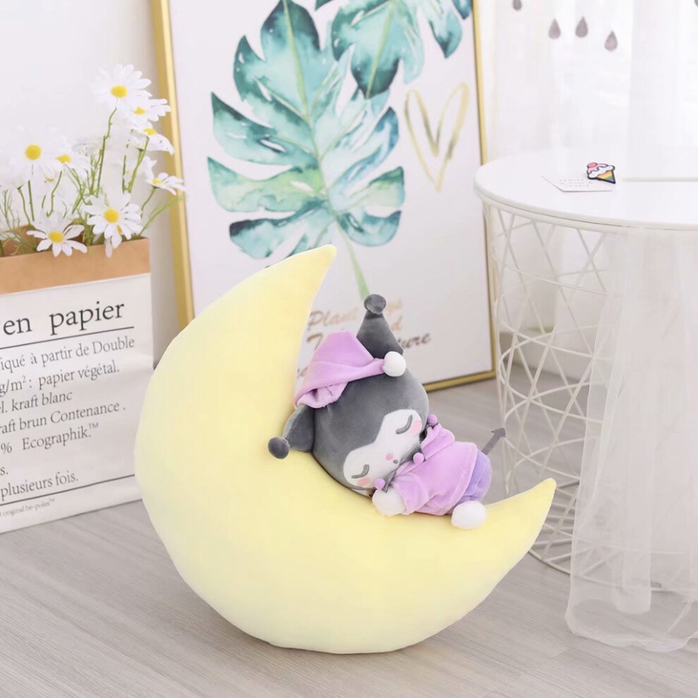 (Kuromi) Moon Sanrio Sleeping Cartoon Pillow Kt Mymelody Cinnamoroll Gift Kuromi Birthday-image-OPC-PGSR7BZ-NEW