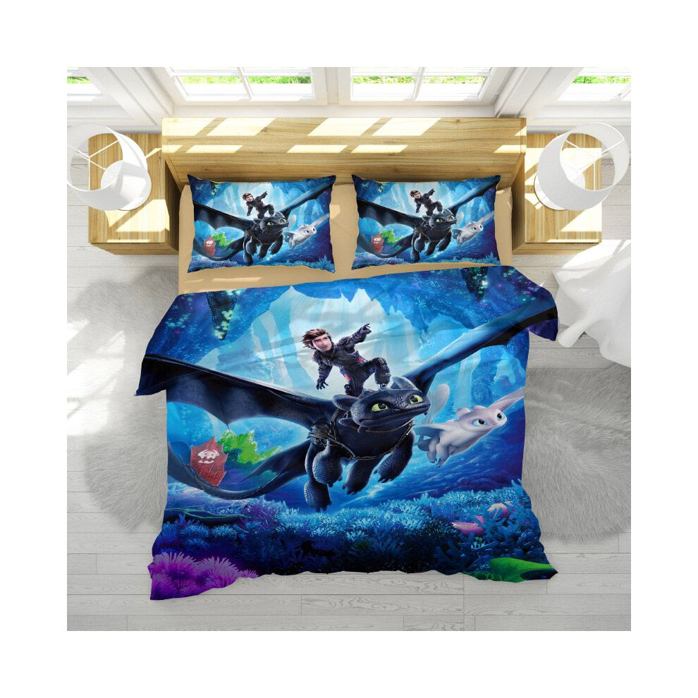 (Couples, Single?2pc?) How Train To Your Dragon Design Bedding Set 2pc3pc Of Pillowcase Duvet Cover