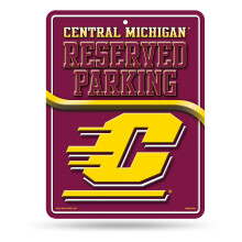 Rico Industries NCAA Central Michigan Chippewas -metallinen pys  k  intikyltti 8,5"" x 11"" - sopii erinomaisesti makuuhuoneeseen, toimistoon, kodin