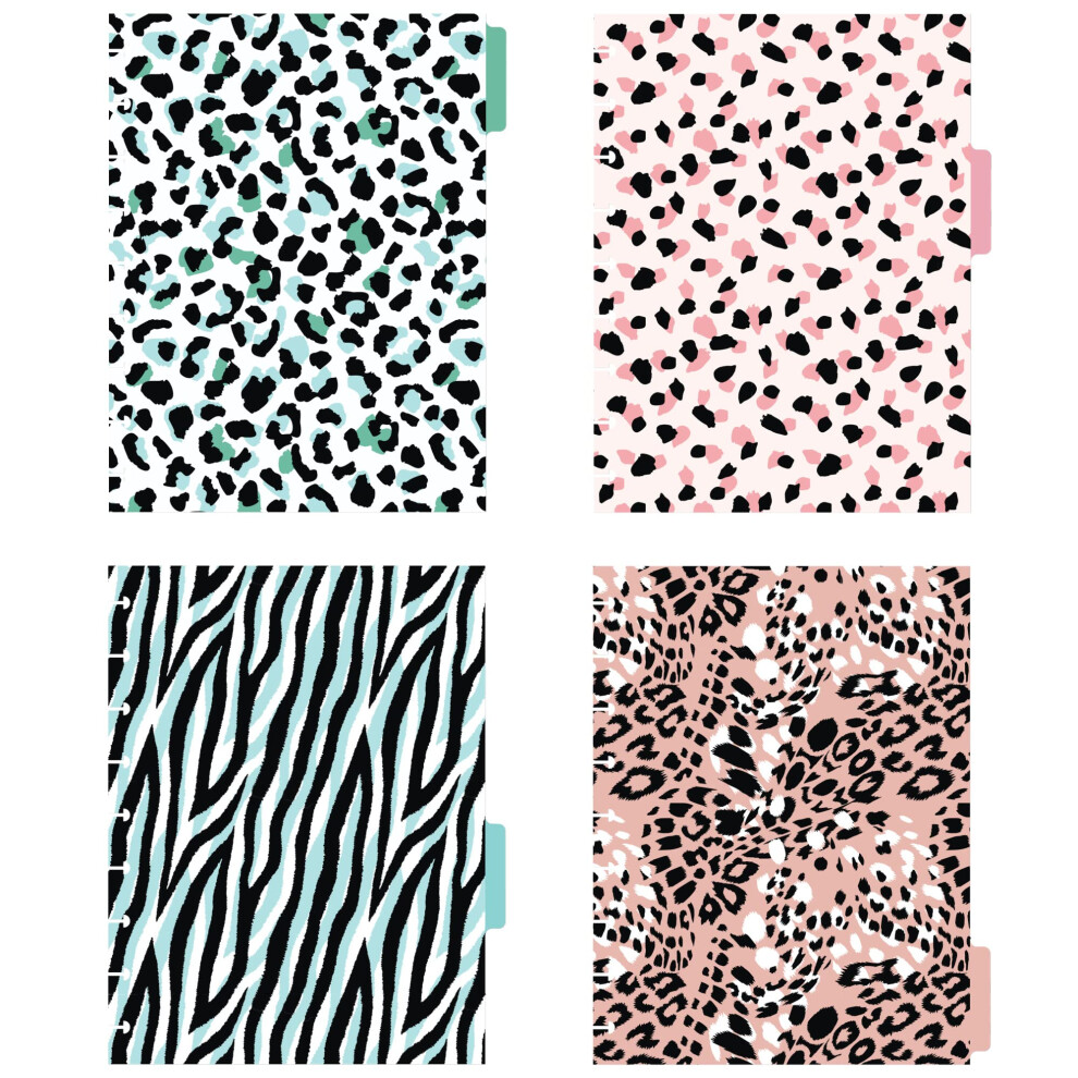 Avery Dinner Diverses For Happy Planner, 9-Diskov Di Re Klasickej Velkosti, Sada So 4 Z Lo Kami, Koketn Zvieracie Potlace, 1 Sada (25481)-image