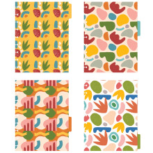 Avery Planner Dividers for Happy Planner 9-disc Classic Size Planners 4-Tab s?t Geo Design 1 s?t (25489)
