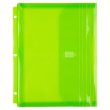 Carta in jam di plastica in plastica a 3 fori buste di legante con chiusura a gancio e loop - opuscolo di lettere - 9 1/2 x 11 1/2 con espansione da