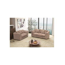 (3+2 Seater, Coffee) Milo Jumbo Cord 3 and 2 Seater Sofa