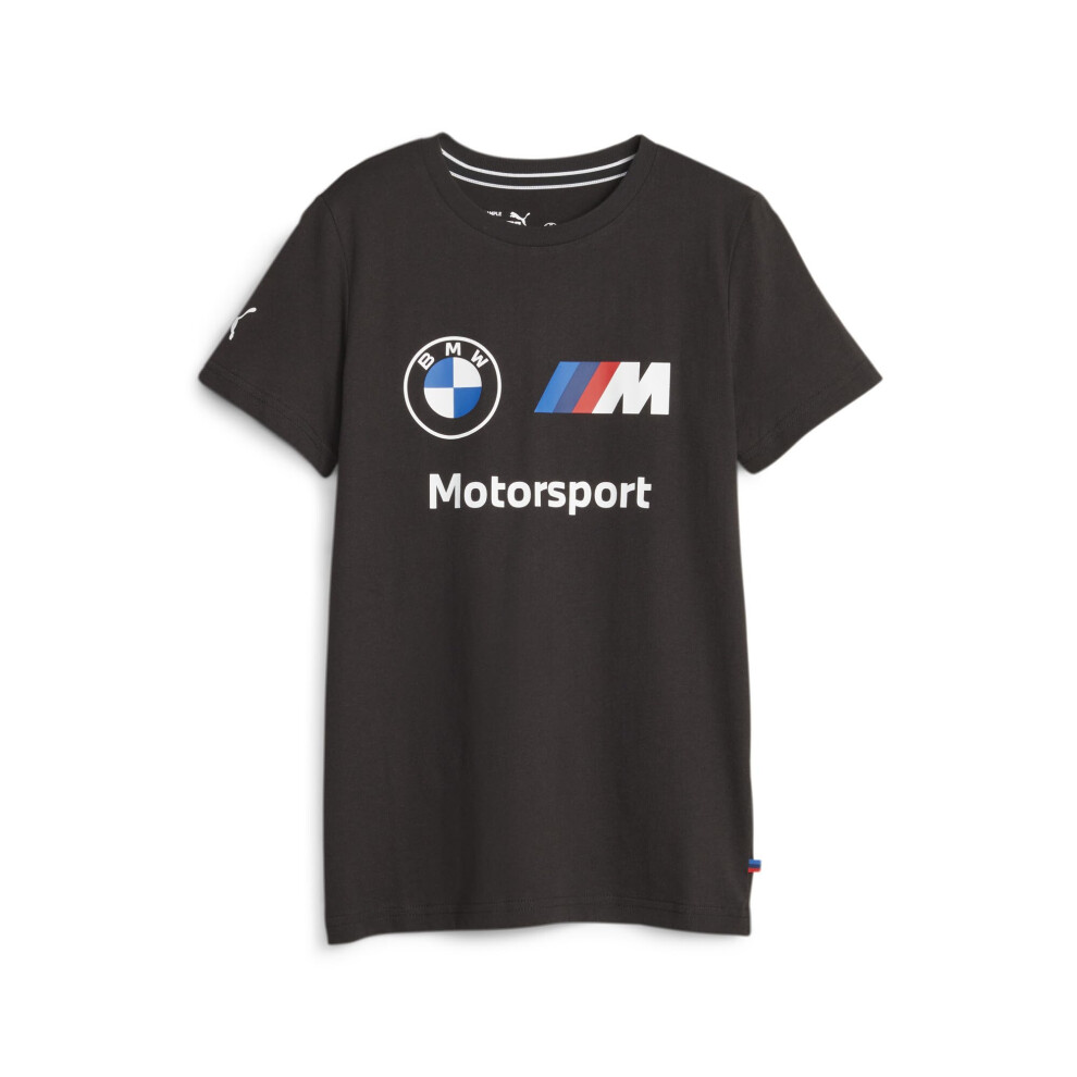 Puma Bmw M Motorsports Kids Essentials Logo Tee Fh23 Small Black