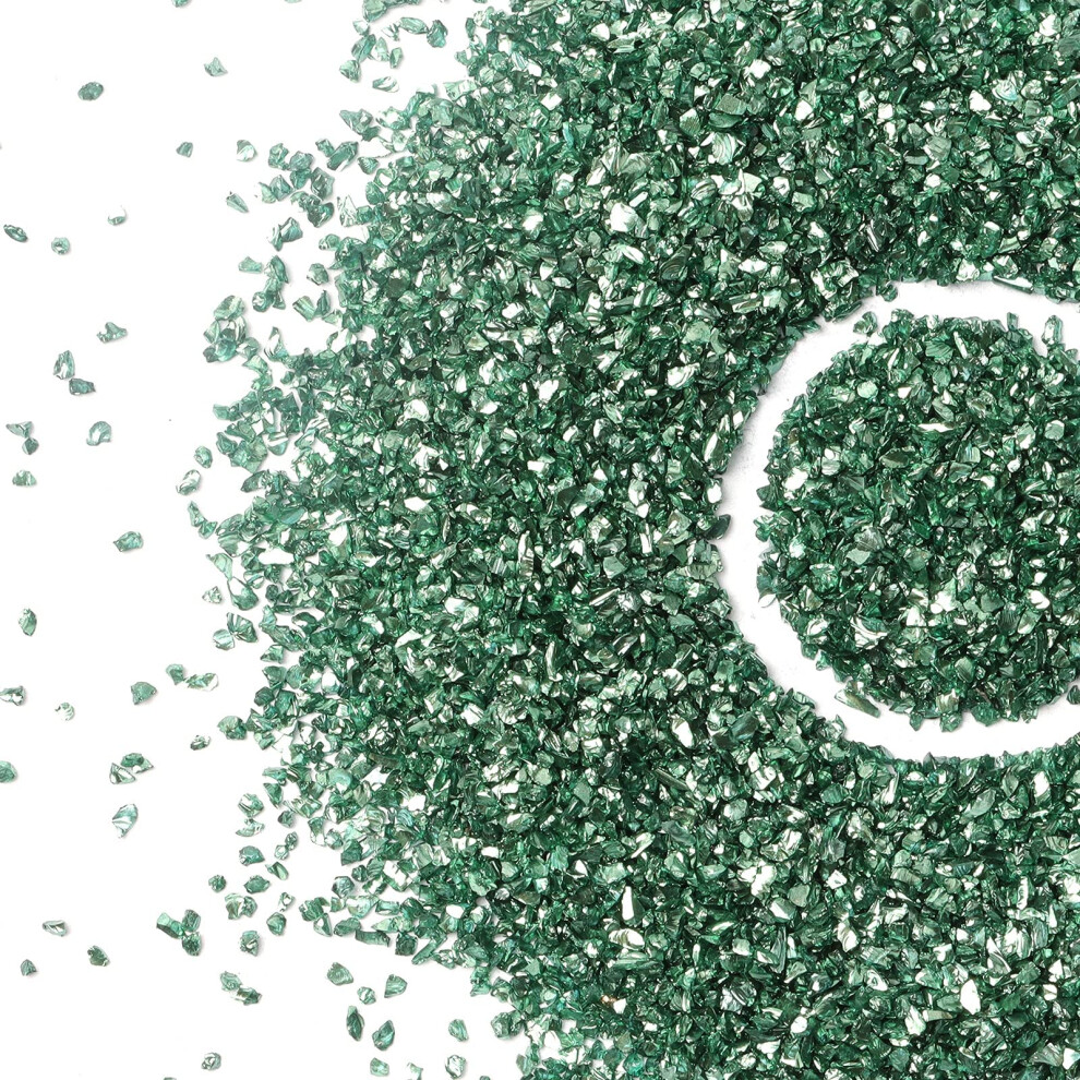 Glitter In Vetro Frantumato Per Resina, Scaglie Di Cristallo Metallico Irregolare, Granelli Di Glitter Grossi, Paillettes Lucide Per Unghie, Scag-image