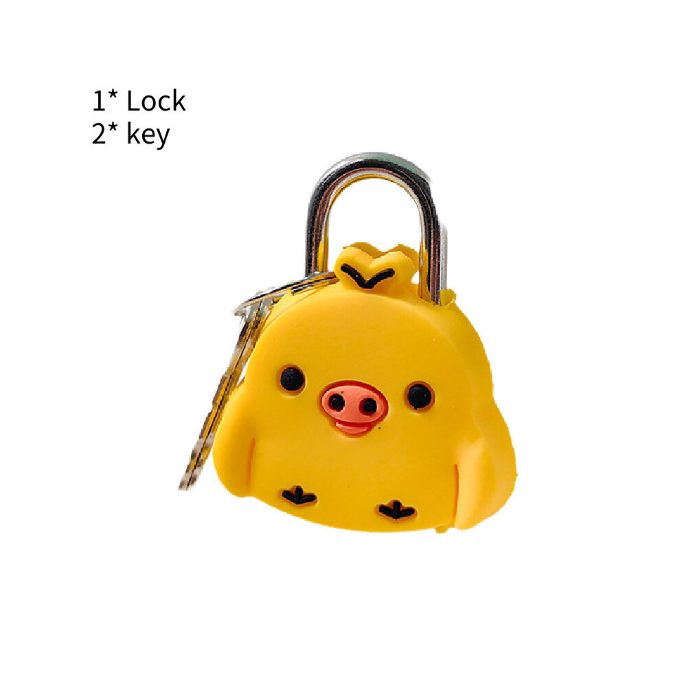 (Chicken) Lock Mini Luggage Zipper Pvc Metal Personal Items Diary Student Lock-image-OPC-PGSRCH2-NEW