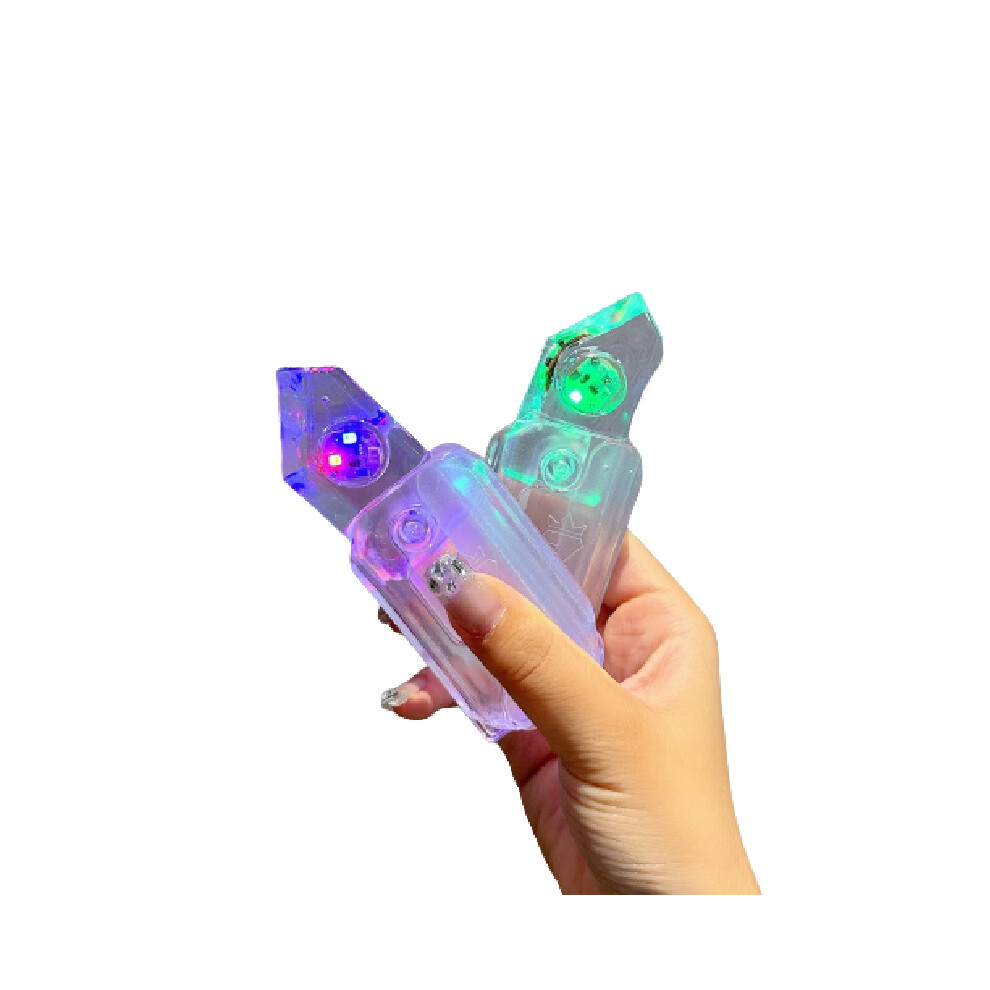 Tricolor Flash Radish Knife Retractable Knife Decompression Toy Plastic Gift Toy