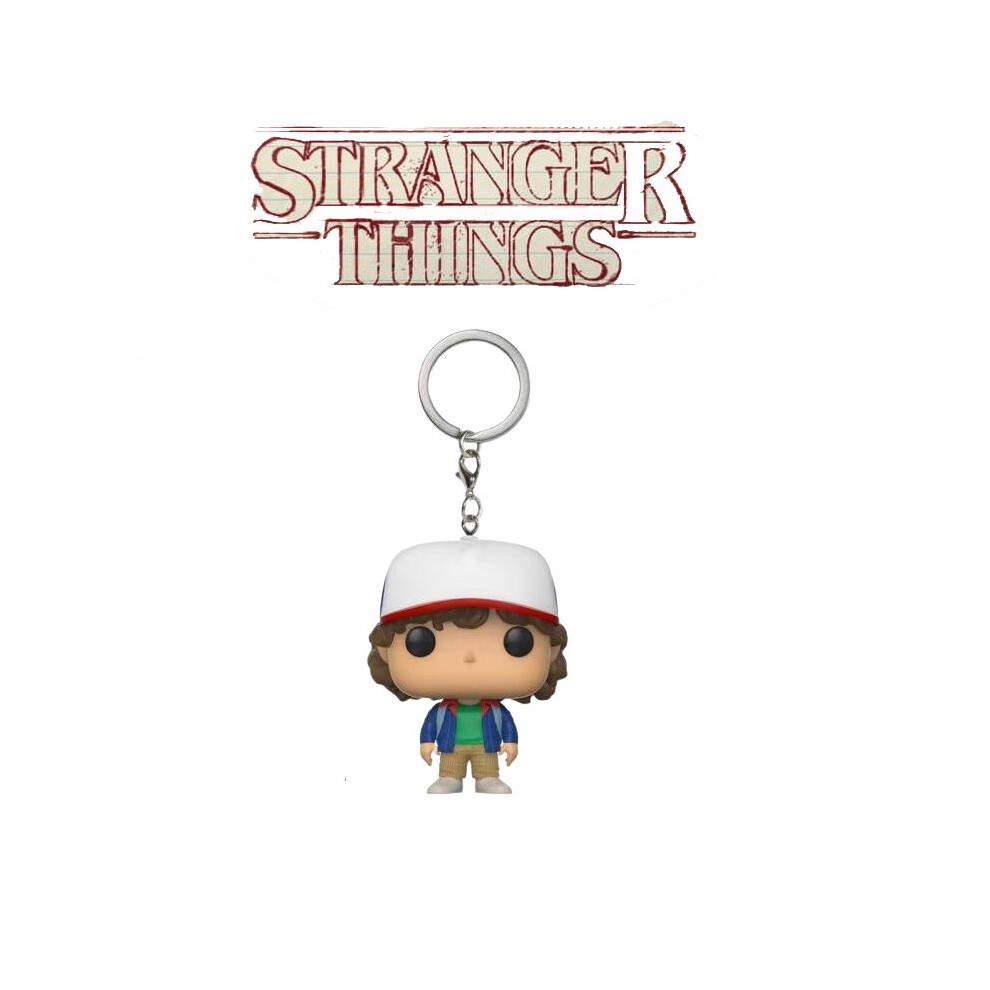 (Dustin ) Things Demogorgon Stranger Dustin Keychain Character Birthday Gift Collection