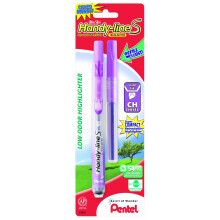 Pentel Handy-line S Retractable Highlighter  Chisel Tip  Violet Ink   1 Pen with 1 Refill (SXS15SLRBPV)