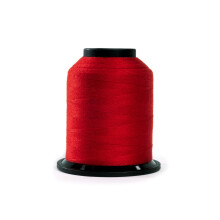Finesse draad effen kleuren | 100% polyester 3-laags 50 gew. | Draadkegels | 100% polyester draad voor quilten en naaien (robijnrood 1 100 yards)