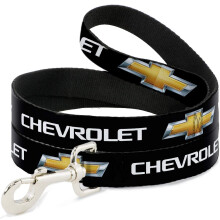 Kutya prz Chevrolet Bowtie fekete arany fehr 4 lb hossz, 1,5 hvelyk szles