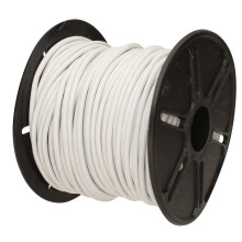 Het Beadsmith lederen koord - Wit - 2 mm spoel - 25 yards/22,86 meter - Indiase leren string Ideaal voor vlechten, kralenkettingen, fijne vetersluiti
