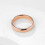King Will Glory 4 mm Rose Gold Polish Comfort Fit Dipsten Carbide Ring Boder 5.5 5.5 2