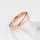 King Will Glory 4 mm Rose Gold Polish Comfort Fit Dipsten Carbide Ring Boder 5.5 5.5 3