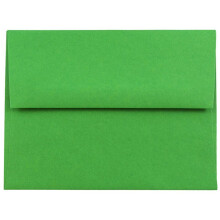 JAM PAPER A2 Värilliset kutsukuoret - 4 3/8 x 5 3/4 - Vihreä kierrätetty - 25 kpl / pakkaus