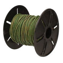 Cordon en cuir The Beadsmith - Teinté vert foncé antique - Bobine de 1,5 mm - 22,86 mètres - Lanière en cuir indien idéale pour tresser des colli
