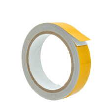 WOD RTC7 Retroreflektierendes Klebeband in technischer Qualitat, gelb, 2,5 cm breit x 9 m. Wasserdichter Sicherheitsreflektor fur den Aussenbereic