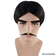 (Wig) Family Addams The Gomez Addams Cosplay Wig Wednesday Hair Beard Halloween Xmas