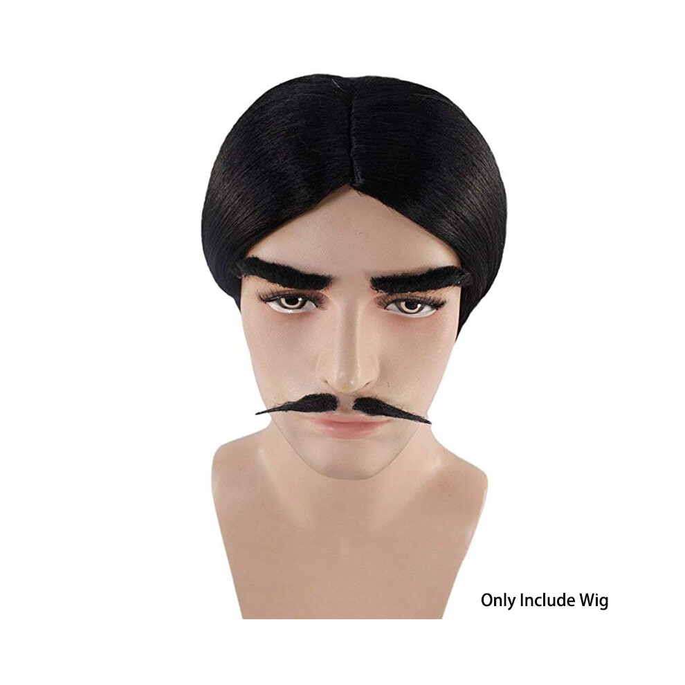 (Wig) Family Addams The Gomez Addams Cosplay Wig Wednesday Hair Beard Halloween Xmas