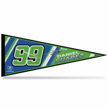 Rico Industries NASCAR Racing Daniel Suarez 12"""" x 30"" filc fali dszlomp  kivl otthonra/hlszobra/frfi barlangi dekorcira
