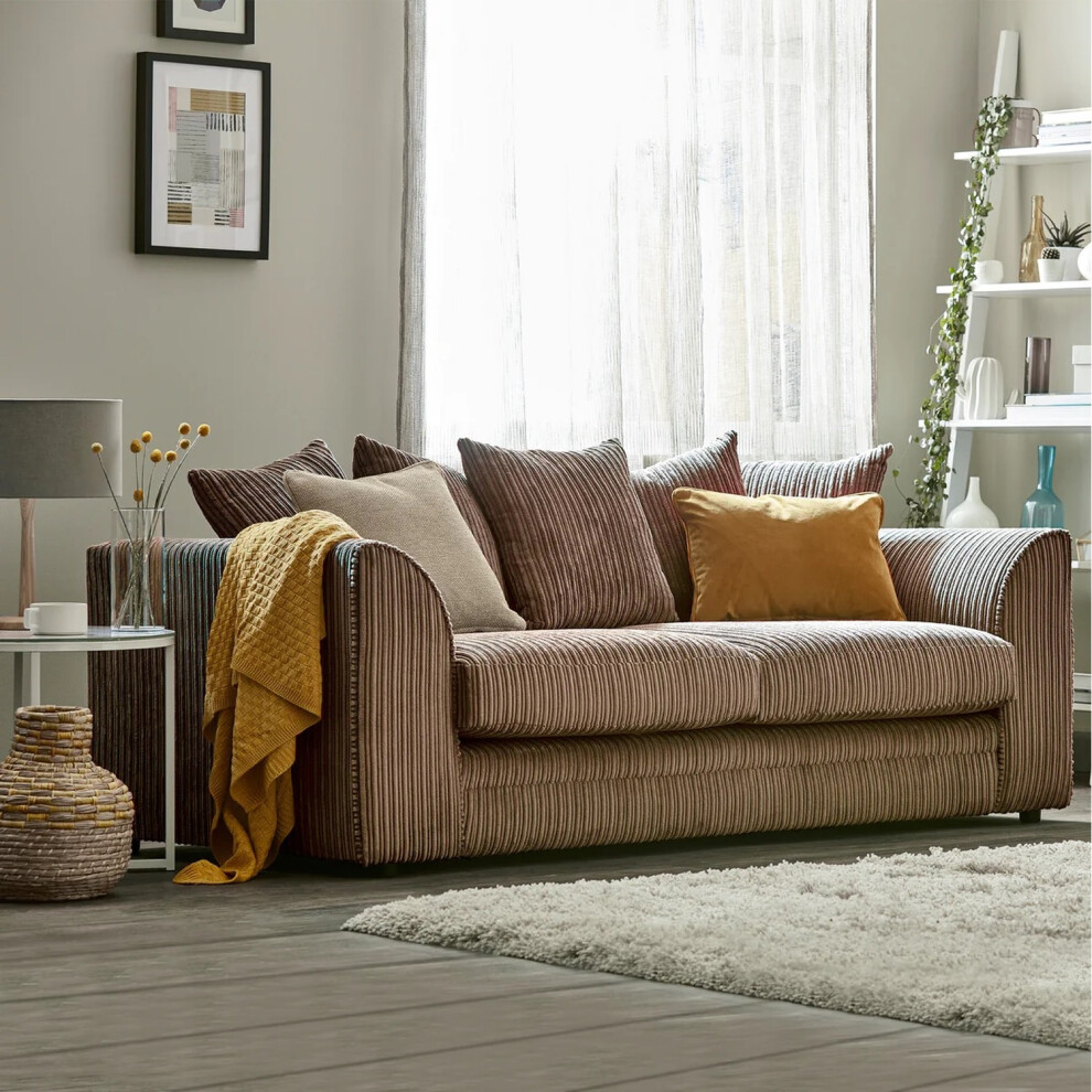 Snugg Furniture (3 Seater, Coffee) Milo Jumbo Cord 3 And 2 Seater Sofa Not,Specified