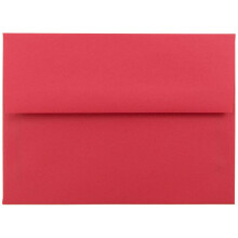 JAM PAPER A6 värilliset kutsukuoret - 4 3/4 x 6 1/2 - punainen kierrätetty - 25 kpl / pakkaus