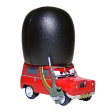 (BlackRed) Pixar 2 Cars Queen Top Hat Guard Gold Mcqueen Alloy Toy Gift Kid Model