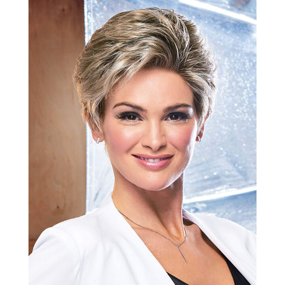 Hair U Wear Raquel Welch Winner Elite Lace Front & Monofilament Top Short Pixie Synthetic Wig Average Cap Rl51/61 Iced Granita