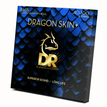Struny DR DRAGON SKIN+ - Struny do basu z powloka Quantum Nickel - DBQ-40 - Doskonaly dzwiek, wygodne wyczucie i dluga zywotnosc: Lekka 40-100