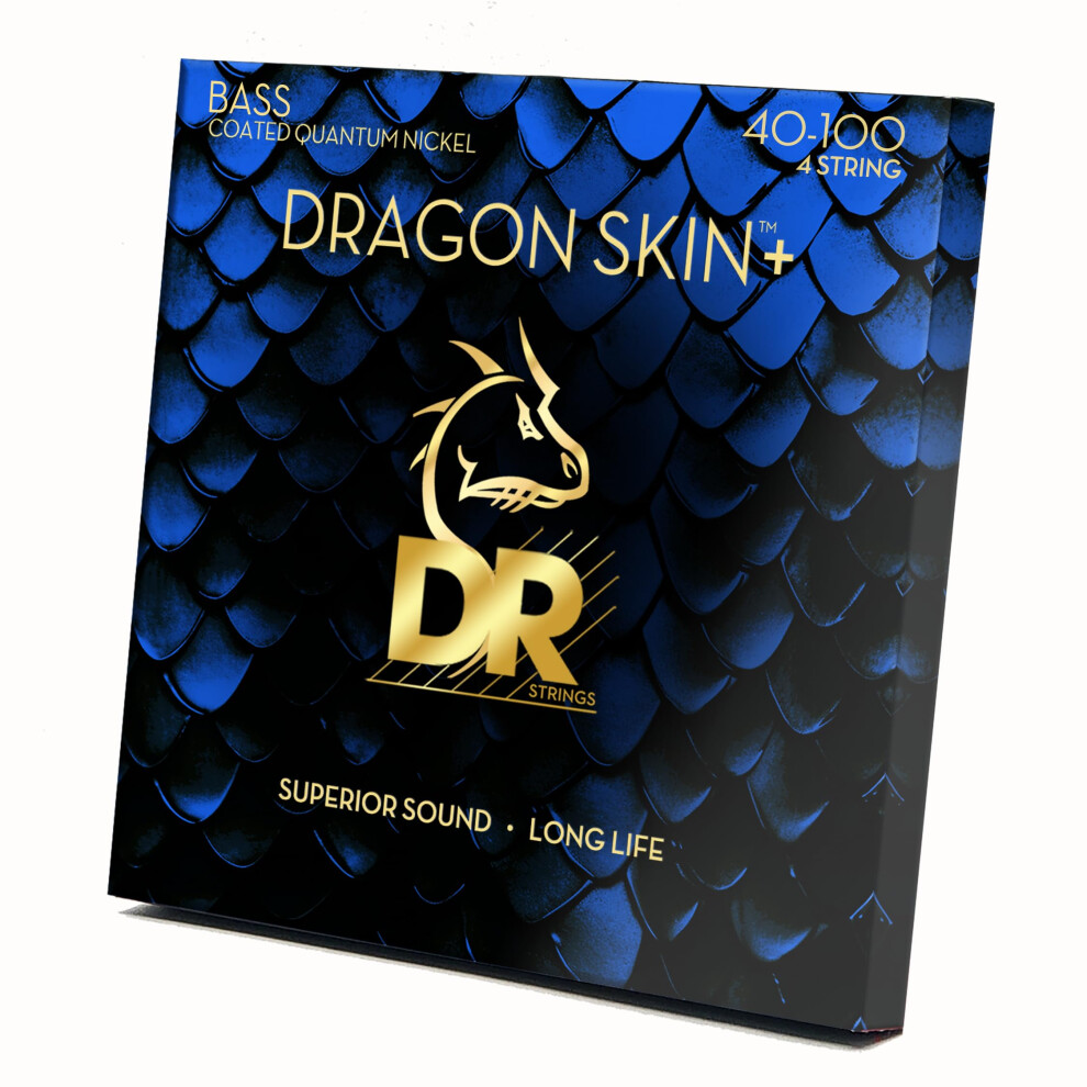 Dr DBQ-40 - Dragon Skin+™, Corde Per Basso Quantum Nickel Rivestite, Suono Superiore Con Sensazione Piacevole E Lunga Durata: Leggero 40-100-image