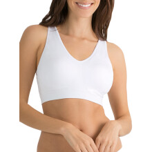Reggiseno pullover senza cuciture da donna Fruit of the Loom con coppe integrate bianco 3X