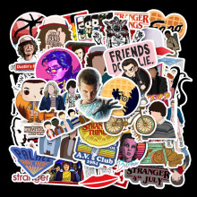 (50pcs) Things Stranger 50pcs Stickers For Motorcycle Notebook Computer Diy Guitar Car