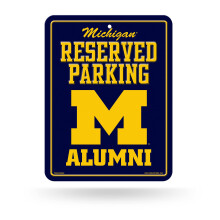 Rico Industries NCAA Michigan Wolverines Parkschild aus Metall, 21,6 x 27,9 cm, ideal f  r M  nnerh  hle, Schlafzimmer, B  ro, Heimdekoration