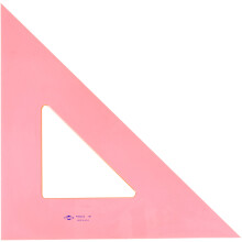 Regla triangular Alvin con bordes fluorescentes, kit de herramientas de dibujo, 12 pulgadas,    ngulo 45/90
