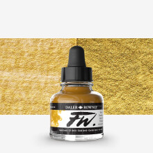 Pote de tinta acrlica Daler Rowney FW Artists 29,5 ML - tom dourado