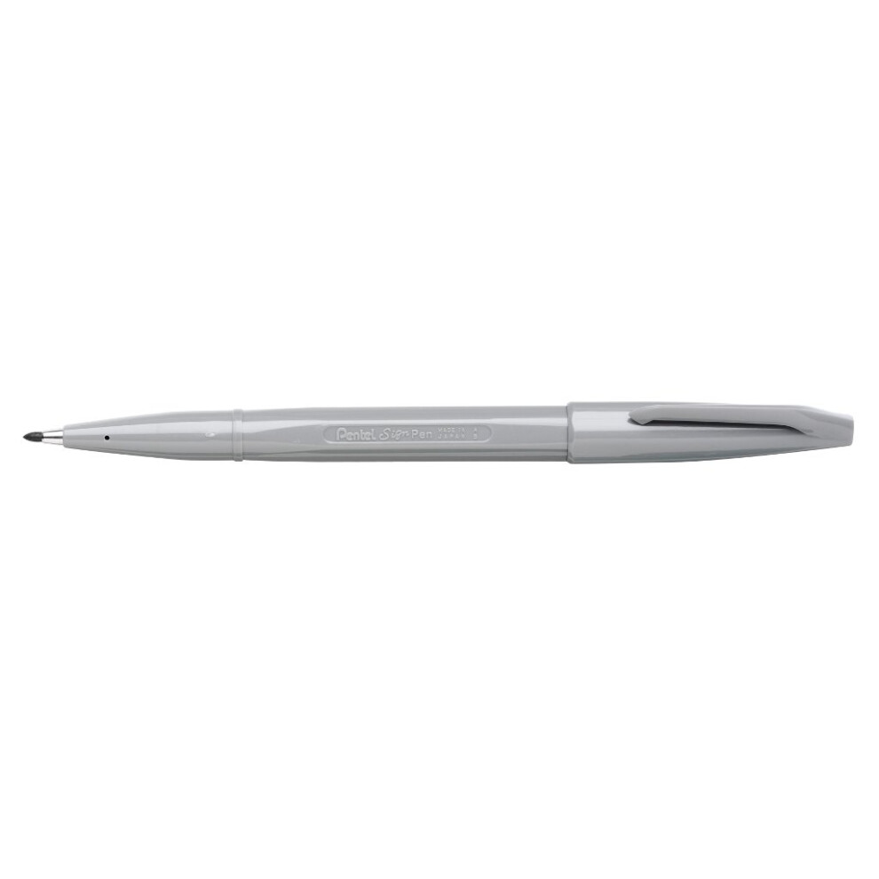 Pentel Sign Pen - Grey  Pack of 12  S520-N