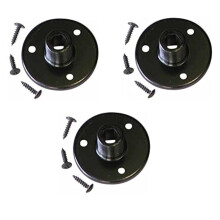 Audio2000'S AST4264BX3 3 csomagos fekete mikrofon hattynyak asztali tartk 5/8"" x 27 menettel s rgztocsavarokkal