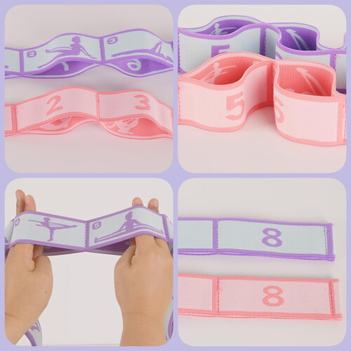 Cinghia di allungamento dello yoga elastico con lo 2