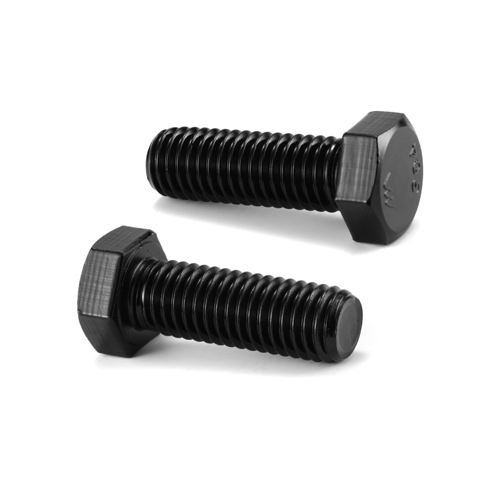 1/4-20 x 1-1/2"""" Hex Head Screw Bolt  10Pcs 18-8 (304) Stainless Steel  Fully Threaded Black Oxide by SG TZH-image-OPC-PGSRQ5D-NEW