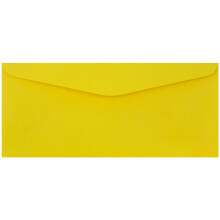 JAM PAPER #9 Envelopes coloridos comerciais - 3 7/8 x 8 7/8 - Amarelo reciclado - 25/pacote
